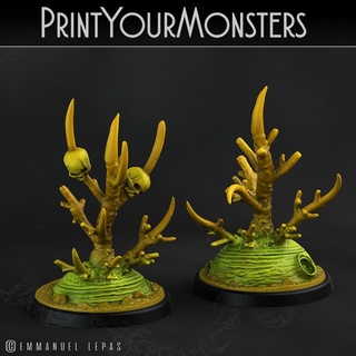 2 death bush printyourmonsters Store Tabletop 3D Printable Terrain Fantasy print game monster plant rpg miniature spider dead monsters emmanuel carnivorous lepas 3d print model - Mito3D