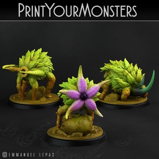 3 frutas dragão printyourmonsters tampo mesa personagens criaturas fantasia universo loja impressão monstro plantar conjunto miniatura monstros pacote dnd agrupar emmanuel carnívoro tribo Solte 3d print model - Mito3D