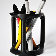 porte stylo jardin bureau outils plume 3d print model - Mito3D
