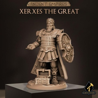 Xerxes ótimo ancião fundição tampo mesa personagens criaturas fantasia universo loja rei d dnd Babilônia Ashur garantir 3d print model - Mito3D