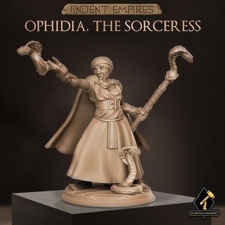 ophidia büyücü kadın Eldritch dökümhane masaüstü karakterler yaratıklar fantezi Evren mağaza Kadın yılan d dnd Firbolg 3d print model - Mito3D