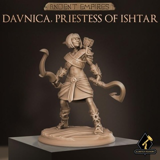 davnica priestess ishtar eldritch foundry Store ancient egyptian elf d&d dnd persian sumer 3d print model - Mito3D