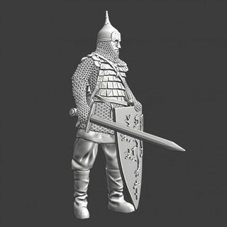 medieval warrior novgorod northern crusades miniatures Tabletop Characters & Creatures Historical Universe armour battle knight model sword wargaming russian alexander miniature tabletop 28mm baltic lake crusader peipus nevsky 3d print model - Mito3D