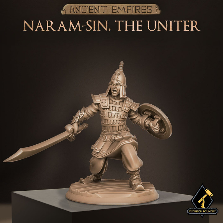 naram-sin uniter eldritch foundry Store ancient fighter human d&d dnd akkadian sumerian persian babylonian 3D print model - Mito3D