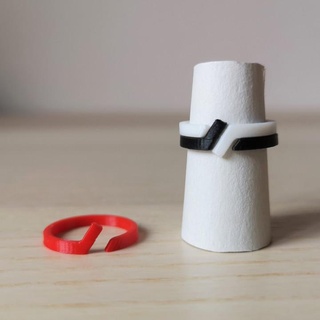 minimalistisch Ring 2 parametrisch stefano airoldi Schmuck Ringe Mode Juwel 3d print model - Mito3D