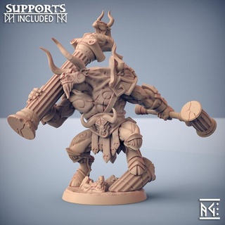 tavros colosseum champion - order labyrinth hero artisan guild Tabletop Characters & Creatures Fantasy Universe Store dragons dungeons fantasy mini rpg miniature tabletop supports wargame dnd ttrpg presupported supported minocs 3d print model - Mito3D