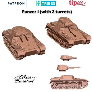 panzer 2 taretler 28mm Eskice minyatür e masaüstü karakterler yaratıklar tarihi Evren Araçlar makineler mağaza aksiyon cıvata tank araç ww2 1 savaş oyunu 15mm 35 72 3d print model - Mito3D
