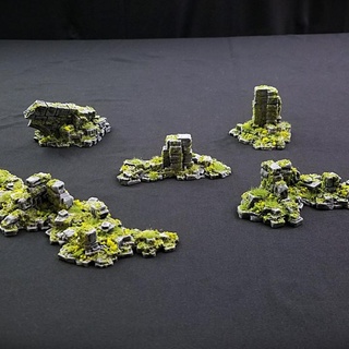 rubble pile bundle ancient ruins terrain set terrainify Tabletop 3D Printable Terrain Fantasy 40k miniatures prop rpg warhammer dungeonsanddragons tabletop rocks dnd scenery scatter ageofsigmar aos roleplayinggame piles 3d print model - Mito3D