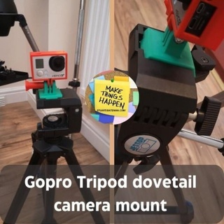 gopro tripod kırlangıç kuyruğu adaptör Stuart bateman gadget'lar elektronik kameralar fotoğrafçılık aksiyon bağlar kahraman hero3 3d print model - Mito3D