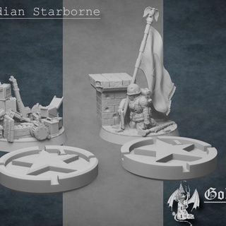 starborne objective markers golden dragon games  Tabletop 3D Printable Terrain Store 40k action bolt guard warhammer objective imperial markers astra militarum konflikt47  3d print model - Mito3D