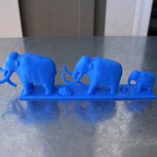 mammoth family philippe barreaud Toys & Games Animal Creature Figures iceage mammothfamily 3d print model - Mito3D