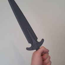 skyrim acciaio pugnale props cosplay coltello replica l'acciaio 3d print model - Mito3D