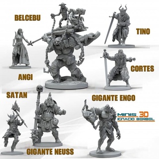 personajes para marteau guerre ignacio berbel Garcia table personnages créatures fantaisie univers troll ogro orco géant atelier jeu 39 3d print model - Mito3D
