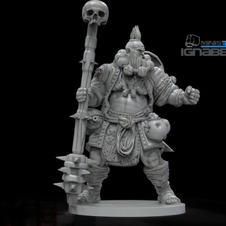 dev para Warhammer d Ignacio Berbel Garcia masaüstü karakterler yaratıklar fantezi Evren trol ogro dem nio orco cüce oyun ustası 3d print model - Mito3D