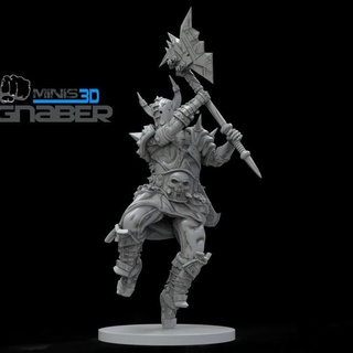 guerrero parà warhammer ignacio berbel garcia tavolo personaggi creature fantasia universo troll ogro dem nio orco nano gigante laboratorio gioco 3d print model - Mito3D