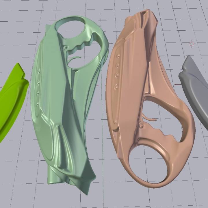 futuristische Handfeuerwaffe props cosplay futuristisch 3D print model - Mito3D