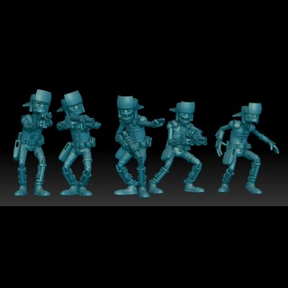 jaloof security forces josh qualtieri Tabletop Characters & Creatures Fantasy Universe scifi aliens zombiesmith 3d print model - Mito3D