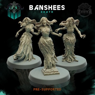 banshees - army death zabavka workshop Tabletop Characters & Creatures Fantasy Universe Store ghost adventure apocalypse dnd banshee 5e armyofdeath undeadarmies 3d print model - Mito3D