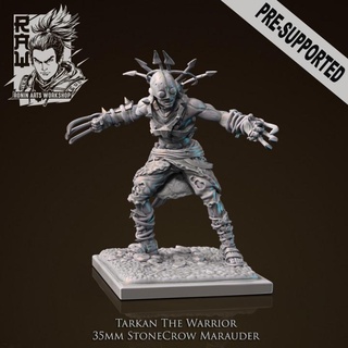 tarkan scout - 35mm stonecrow marauder hector moran Tabletop Characters & Creatures Fantasy Universe fantasy rpg miniature boardgames dungeonsanddragons madmax minis postapocalyptic chaos dnd pathfinder cultist raw trpg sculptorhec hec roninartsworkshop stonecrows 3d print model - Mito3D