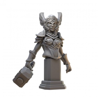 paladin bust eldritch foundry  Tabletop Tabletop Characters & Creatures Fantasy Universe Fan Art Busts bust warrior woman paladin d&d dnd ladythor  3d print model - Mito3D