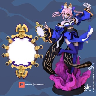 sort grandiose ordre Tamamo mae miroir cosplay oxo3d impression table personnages créatures fantaisie univers anime manga femelle personnage 3d print model - Mito3D
