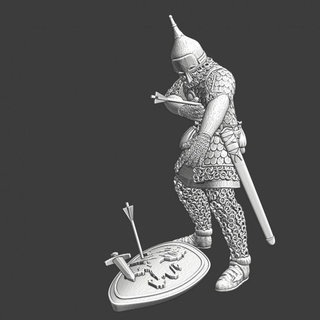 ferito russo cavaliere settentrionale crociate miniature tavolo personaggi creature storico universo stampabile figurina medievale modello wargaming guerriero miniatura guerra soldatino lago tubi novgorod 3d print model - Mito3D