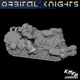 orbital knights - kit3 combat bikes 6-8mm kmfp designs Tabletop Characters & Creatures Sci-Fi Universe Vehicles Machines 40k epic knight space star war marine 6mm 3d print model - Mito3D