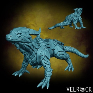 drake mount 1 presupported velrock art miniatures Tabletop Characters & Creatures Fantasy Universe Store dragon fantasy lizard rpg d&d dnd guard-drake 3d print model - Mito3D