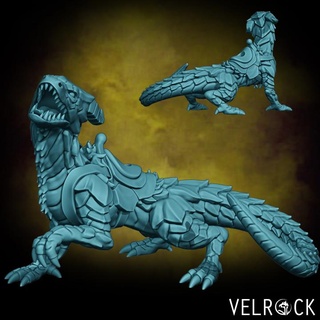 drake mount 2 presupported velrock art miniatures Tabletop Characters & Creatures Fantasy Universe Store dragon fantasy lizard rpg d&d dnd guard-drake 3d print model - Mito3D