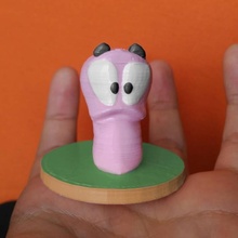 worm giochi giocattoli wormsvideogame 3d print model - Mito3D