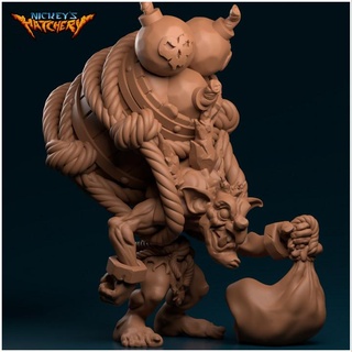 goblin mook trollogoblinoid nickey's hatchery Tabletop Characters & Creatures Fantasy Universe bag carrier troll bombs explosives dynamite 3d print model - Mito3D