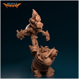 goblin splodey gyk jumping barrel nickey's hatchery Tabletop Characters & Creatures Fantasy Universe bomb explosion dynamite 3d print model - Mito3D