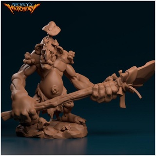 ushanko friendly cave troll nickey's hatchery Tabletop Characters & Creatures Fantasy Universe shovel trolls goblins 3d print model - Mito3D