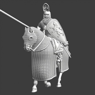 heavy mounted russian lance northern crusades miniatures Tabletop Characters & Creatures Historical Universe figure knight medieval model soldier wargaming warrior horse miniature noble tabletop toysoldier chainmail 28mm lake peipus novgorod 3d print model - Mito3D