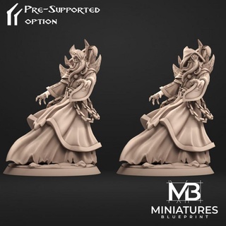 mind stealer miniatures blueprint Tabletop Characters & Creatures Fantasy Universe Store fantasy modular monster rpg warhammer depth octopus cthulhu tentacle squid d&d dnd pathfinder necromancer illithid busts flayer mindflayer 3d print model - Mito3D