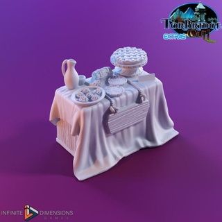 linzer torte In piedi infinito dimensioni Giochi tavolo 3D stampabile terreno fantasia medievale merce mercato stalla forno 3d print model - Mito3D