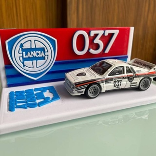 roues chaudes Lancia 037 afficher base giga jouets Jeux jouet Véhicules rallier chaud groupeb lancia037 3d print model - Mito3D