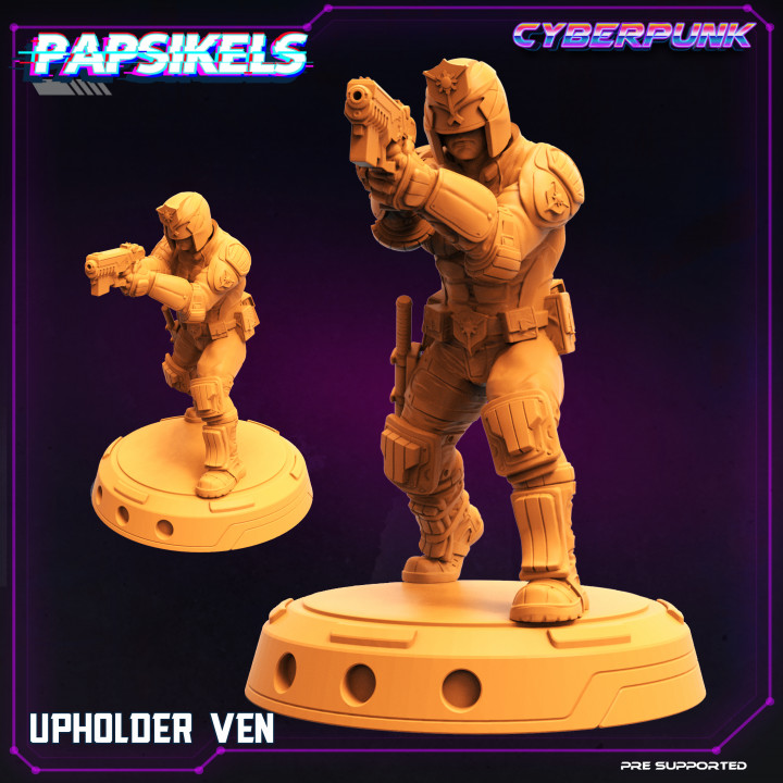 upholder ven papsikels miniatures Tabletop Characters & Creatures Sci-Fi Universe police 3D print model - Mito3D