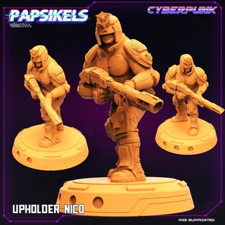 upholder nico papsikels miniatures Tabletop Characters & Creatures Sci-Fi Universe law enforcement 3d print model - Mito3D