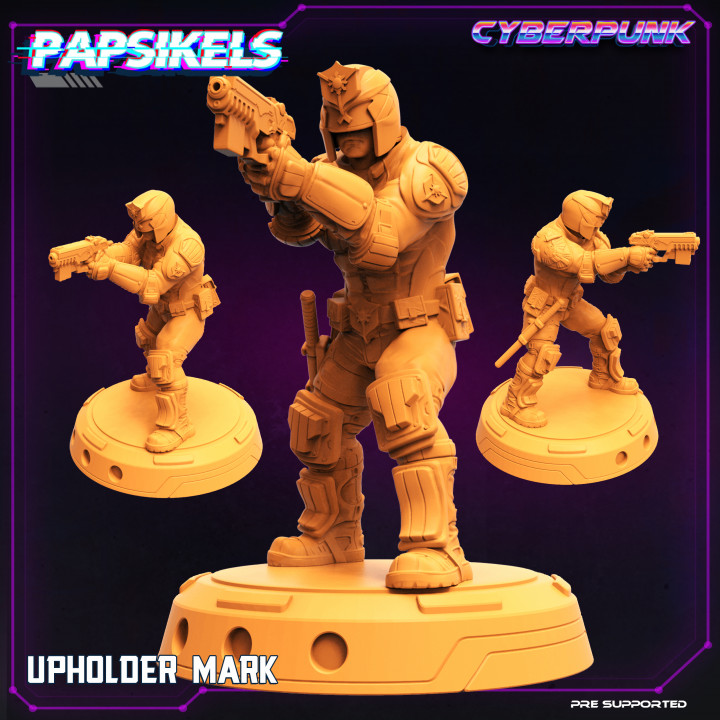 defensor marca livre papsikels miniaturas tampo mesa personagens criaturas Sci Fi universo 3D print model - Mito3D