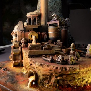 enano fortaleza paisaje equipo asustado Tienda mesa 3D imprimible terreno fantasía diorama juego guerra 3d print model - Mito3D