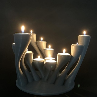 cat trois candelabro marca Durham casa jardim iluminação decoração mobília velas Homewares chá 3d print model - Mito3D
