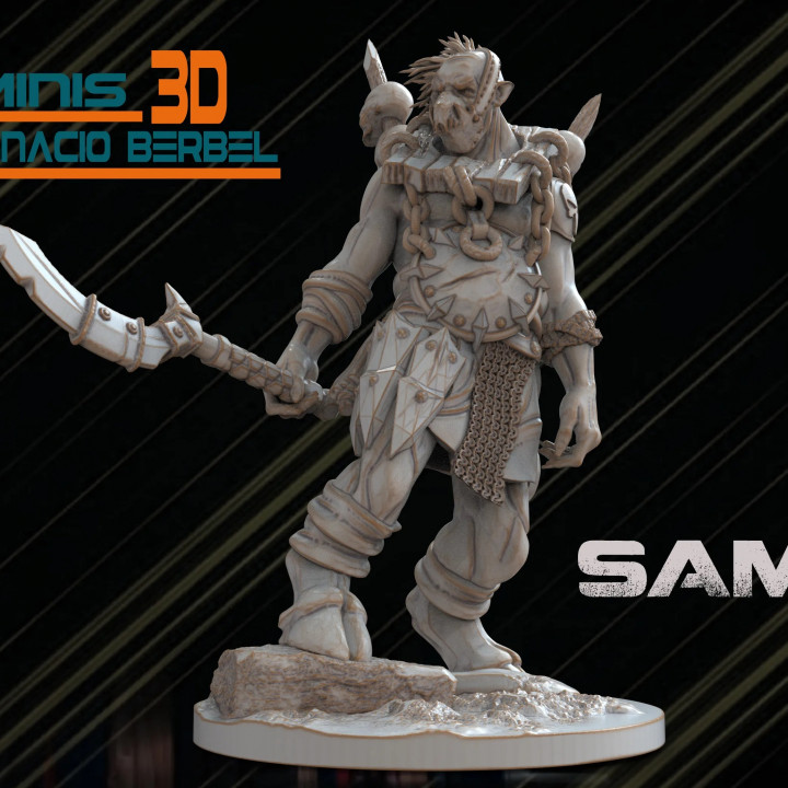 orco paraca juegos rodar ignacio berbel garcia mesa caracteres criaturas fantasía universo Troll d ogro guerrero enano gigante guerrera 3D print model - Mito3D