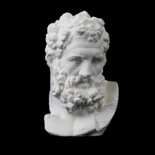 bust hercules met york scan greek hero marble herakles parian firstcenturyad 3d print model - Mito3D