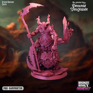 celestial war demonic vengeance grand demon sloth broken anvil miniatures Tabletop Characters & Creatures Fantasy Universe Store horror insect mantis tabletop flames dnd abyss tabletopgames sevendeadlysins ttrpg 3d print model - Mito3D