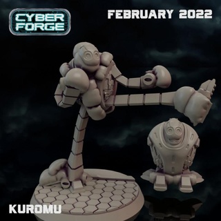 cyber fucina cazzotto torneo Kuromu titano miniature negozio droide combattimento combattente eroe robot sci fi strada cyberpunk mortale bot tekken karatè 3d print model - Mito3D