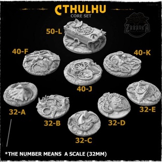 ctulhu base toppers zabavka workshop Tabletop accessories 3D Printable Terrain Fantasy fantasy warhammer dnd wa basetoppers 3d print model - Mito3D