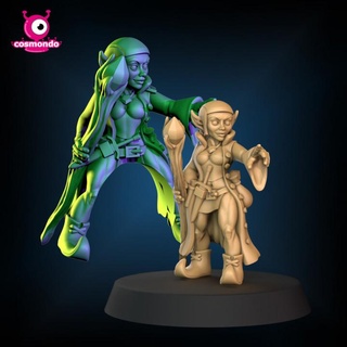 Gnom Magier + befreien Ausführung Kosmondo Tischplatte Zeichen Kreaturen Fantasie Universum Dungeons Rollenspiel Zauberer Scharmützel Zwerge Boadgames 3d print model - Mito3D