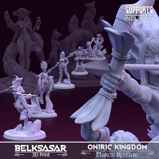 sonhar reino cruzado Março liberação Belksasar 3dprint tampo mesa personagens criaturas fantasia universo borda detalhado floresta Raposa realista lança Guerreiro bruxo Magia cristal sátiro jogos tabuleiro arco patreon pôster dríade levitando inicial 3d print model - Mito3D