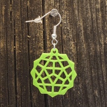 earrings dodecaicosahedron 11 jewellery 3d printing printed 3d print model - Mito3D